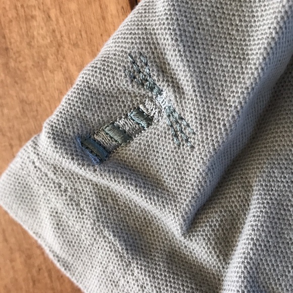 Ocean park maine embroidered plaid trim S shirt - Picture 5 of 6